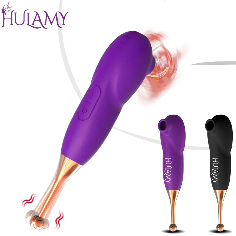 2 in 1 Powerful G Spot Vacuum Sucking Vibrator Clitoris Stimulator Vagina Nipple Blowjob Female Masturbator Adult Sex Toys