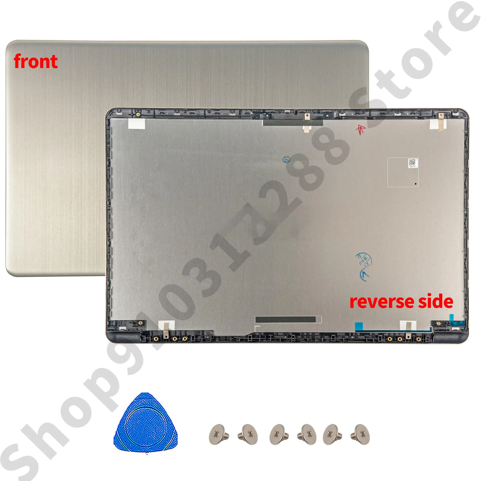 Teile für vivobook s510u a510 a510u x510 f510u s510 f510 s5100 Metall-LCD-Rück abdeckung/Lünette/Scharniere Gehäuse Gehäuse Reparatur 15,6 Zoll