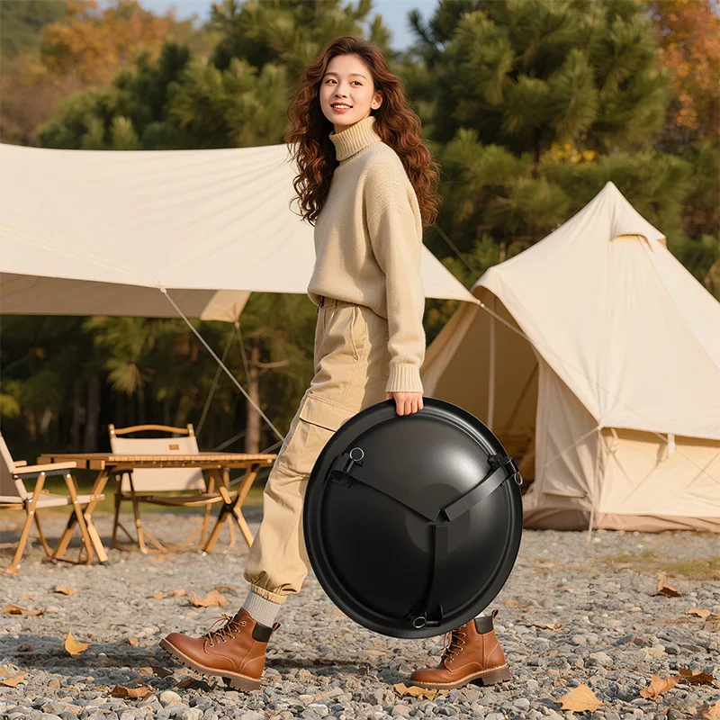Folding Multifunctional Heating Grill Brazier Portable Outdoor