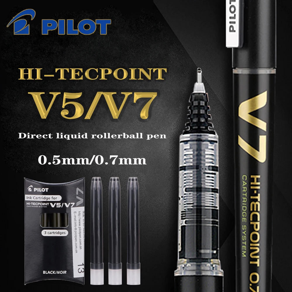

Japan Pilot Hi-Tecpoint BXC-V5/V7 Refillable Cartridge Rollerball Liquid Ink Gel Pens 0.5mm/0.7mm Back To School Stationery