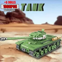 Soviet  Military Series IS-2M Tank KV-2 Heavy Tank Truck WW2 Tank Building Blocks Bricks Model Set Toys for Kids Gifts Technical