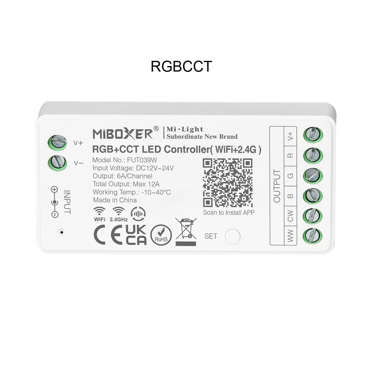 Miboxer WiFi+2.4G LED Controller FUT035W CCT FUT036W DIM FUT037W RGB FUT038W RGBW FUT039W RGB+CCT Smart Music APP Voice Control