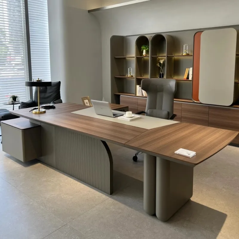 Wooden Executive Office Desk Designer Corner Stand Up L Shaped Office Desk Conference Storage Escritorio Oficina Desk Furniture