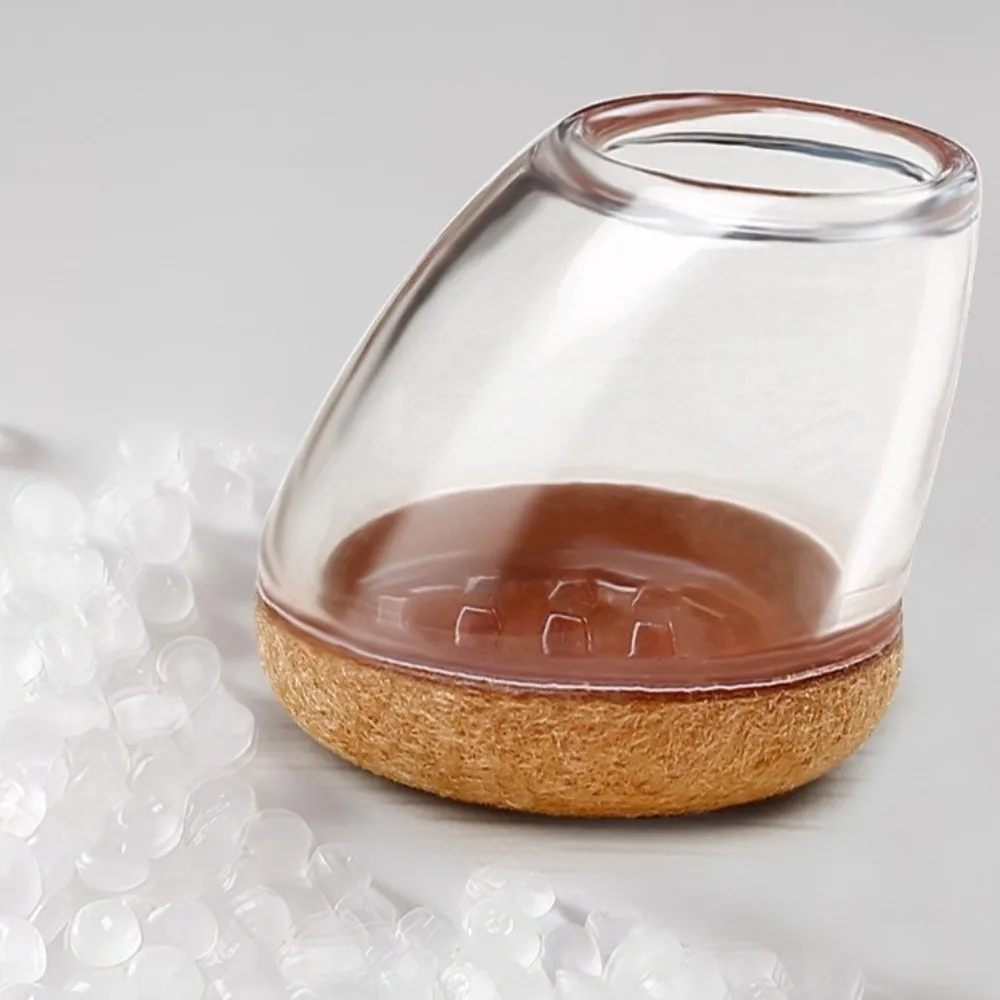 جديد 8 قطعة كرسي قطري الساق حماة القدم يغطي متعددة الوظائف مرنة سيليكون الأثاث منصات القدم حماية الأرضيات الخشبية #4