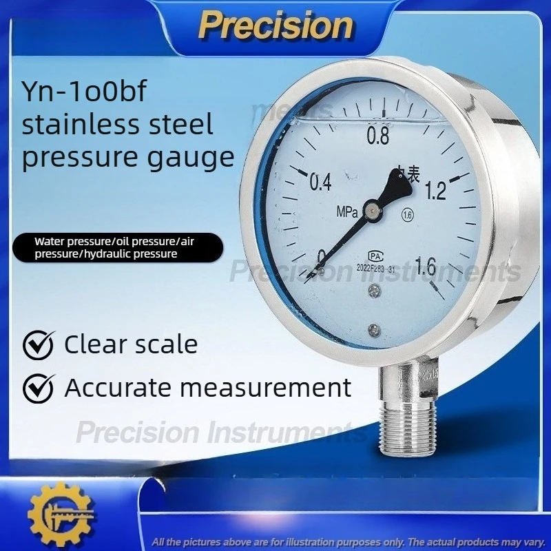 

Цифровой толщиномер 2026 для измерения давления масла и воздуха в условиях высоких температур и коррозии, промышленный, из нержавеющей стали