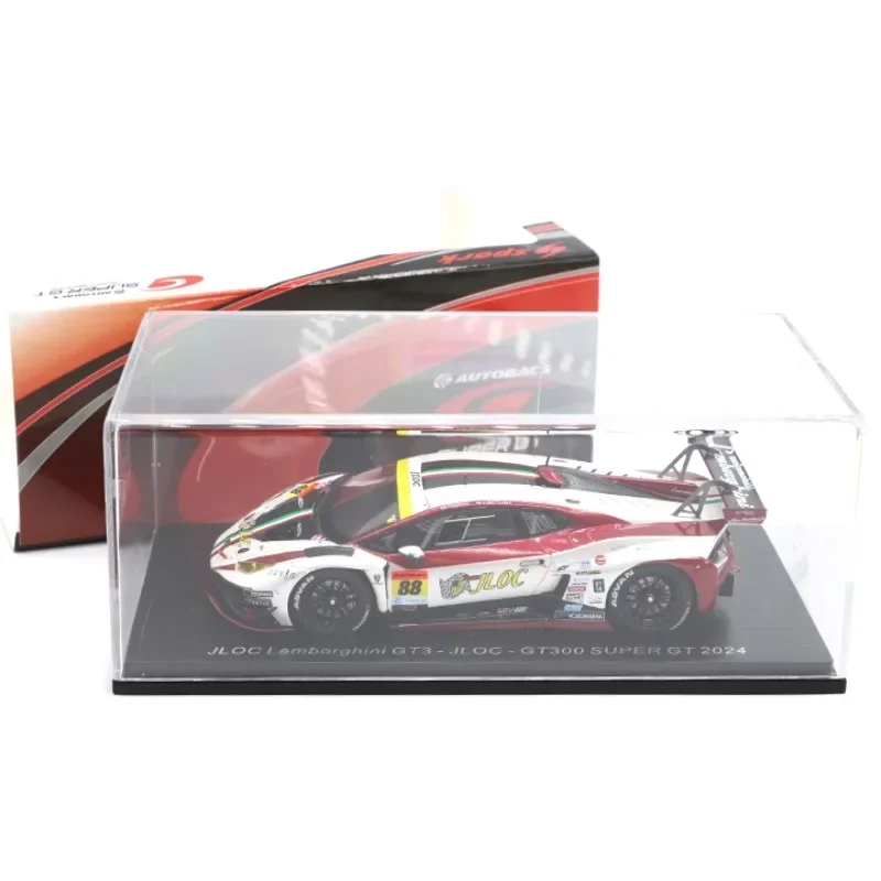 Spark 1/43 Lamborghini GT3 GT300 Super GT 2024 resin model, children's collection of decorative toys, holiday gifts for friends.