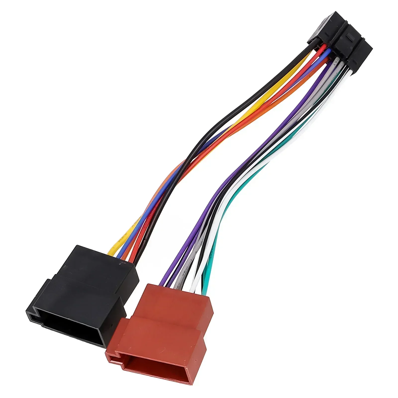 ISO Wiring Harness Connector Adapter For Kenwood Car Stereo Radio, 16 Pin Female To ISO, Easy Installation, Plug And Play