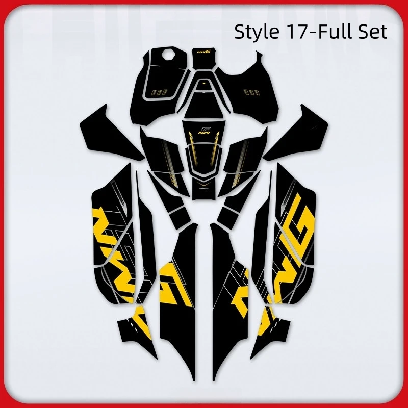 For Wuyang‑Honda NWG150 Tank Armor Protective Sticker Wear‑Resistant Thickened PVC Non‑Slip Scooter Decor Film Mod Accessories