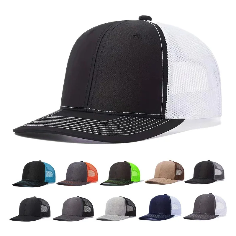 1 PCoutdoor sports mesh baseball cap color blocking, sunscreen and breathable, ideal for outdoor sports