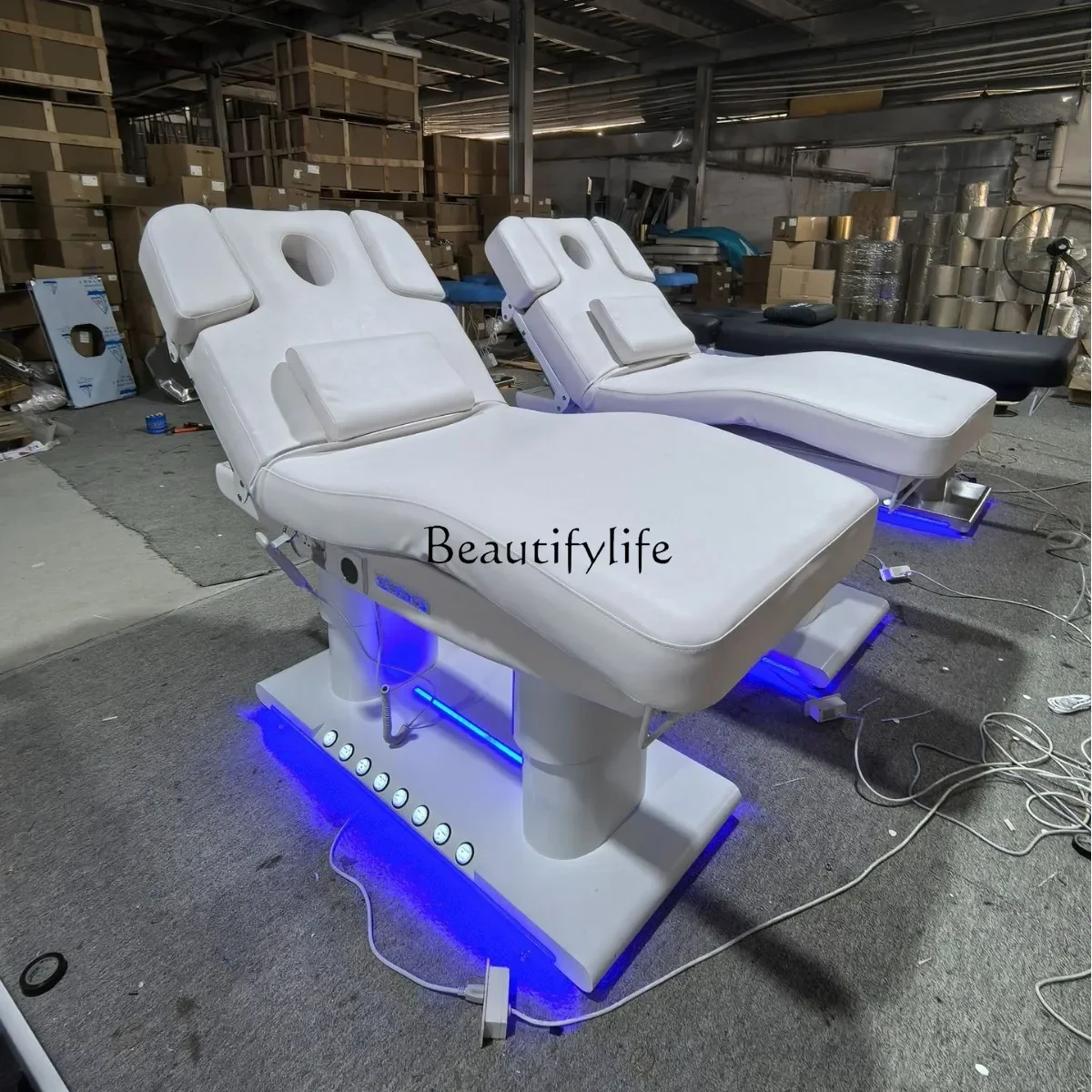 04*Beauty medical bed electric multi-angle lifting tattoo massage bed