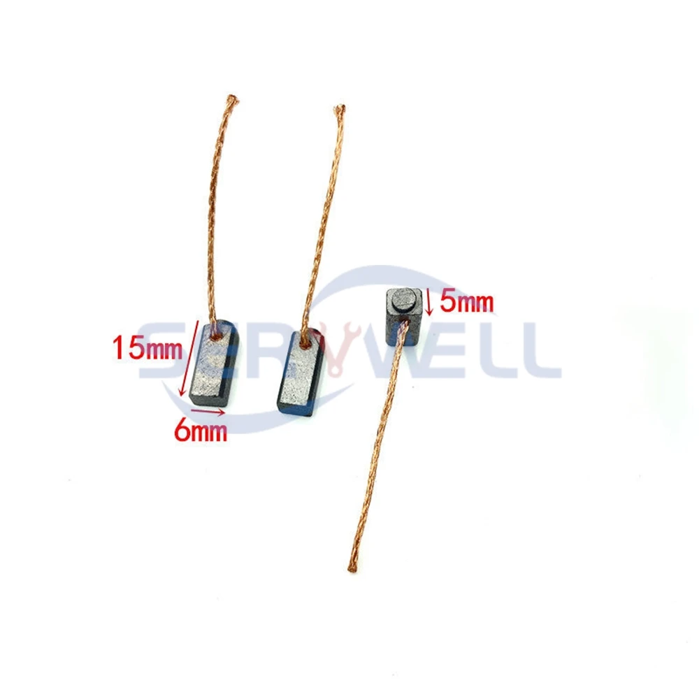 10Pcs Car Truck Vehicle Automobile Windscreen Wiper Micro DC Motor 5 x 6 x 14mm 5 x 6 x 15mm Carbon Brushes