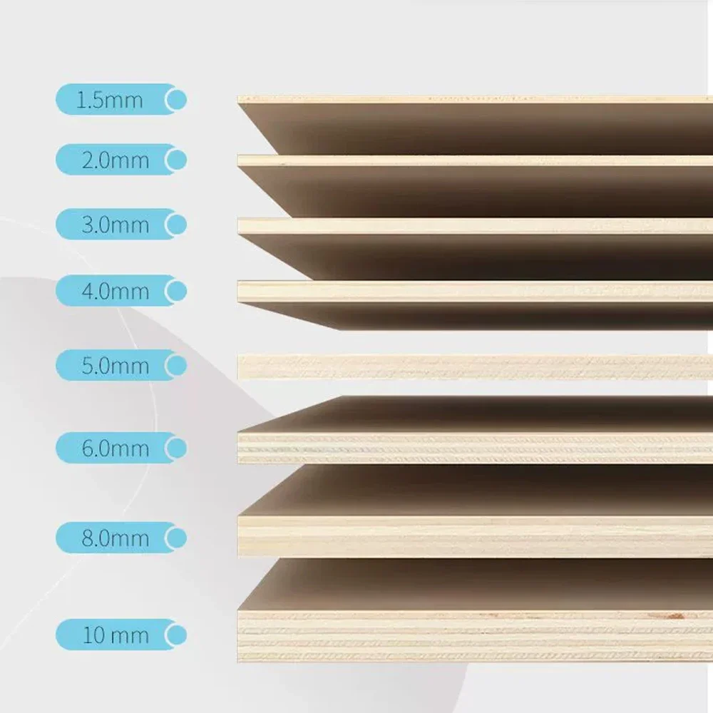 1-5Pcs Thickness 8mm 10mm Basswood Craft Board Model Layer Wood Board DIY Craft Sand Table Building Model Materials Accessories