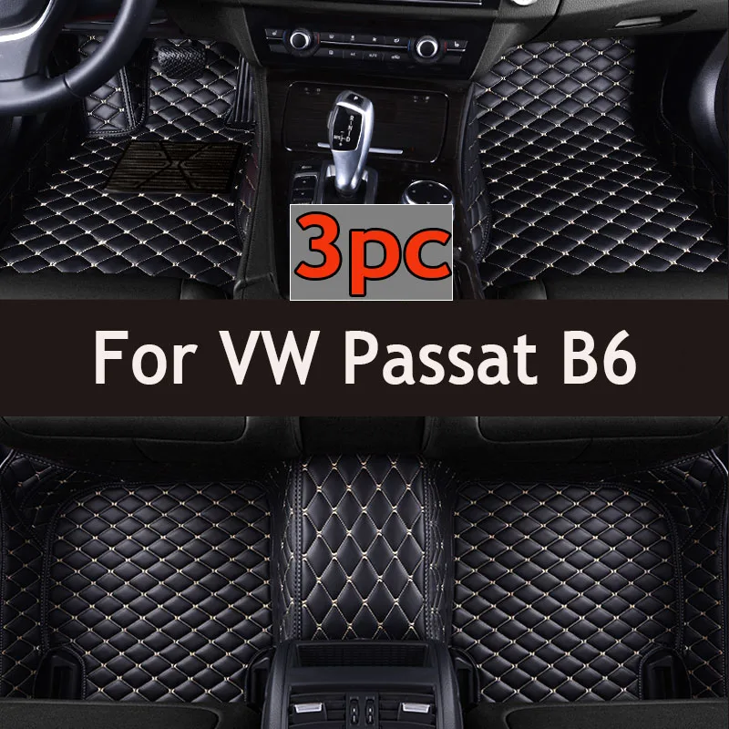 

Изготовленные на заказ автомобильные коврики для VW Passat B6 2007 2008 2009 2010 2011, авто роскошные кожаные мужские и женские автомобильные коврики с полным покрытием