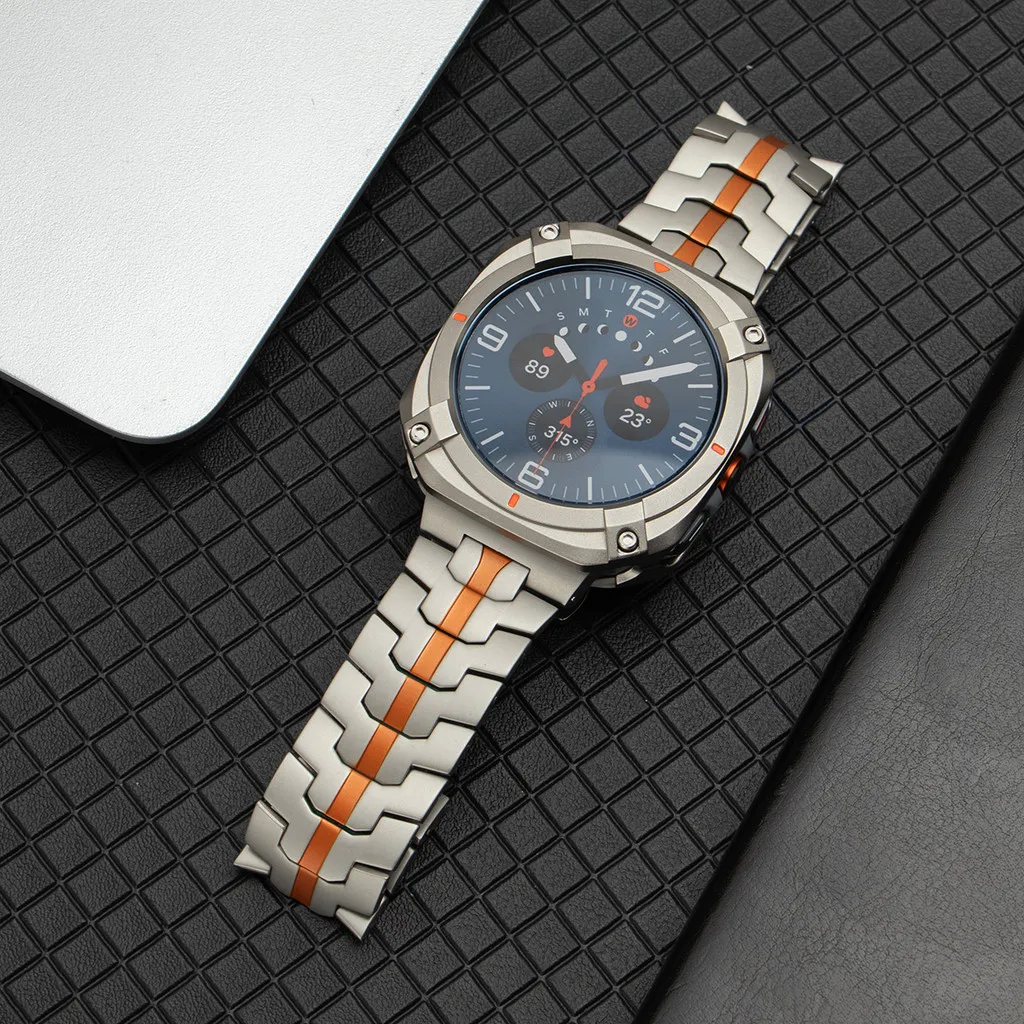 Stahlarmband+Gehäuse für Samsung Galaxy Watch Ultra 2025 47mm Legierungs-Bumper-Cover für Galaxy Watch 7Ultra 47mm Luxus-Herrenarmband Correa – Detail 3