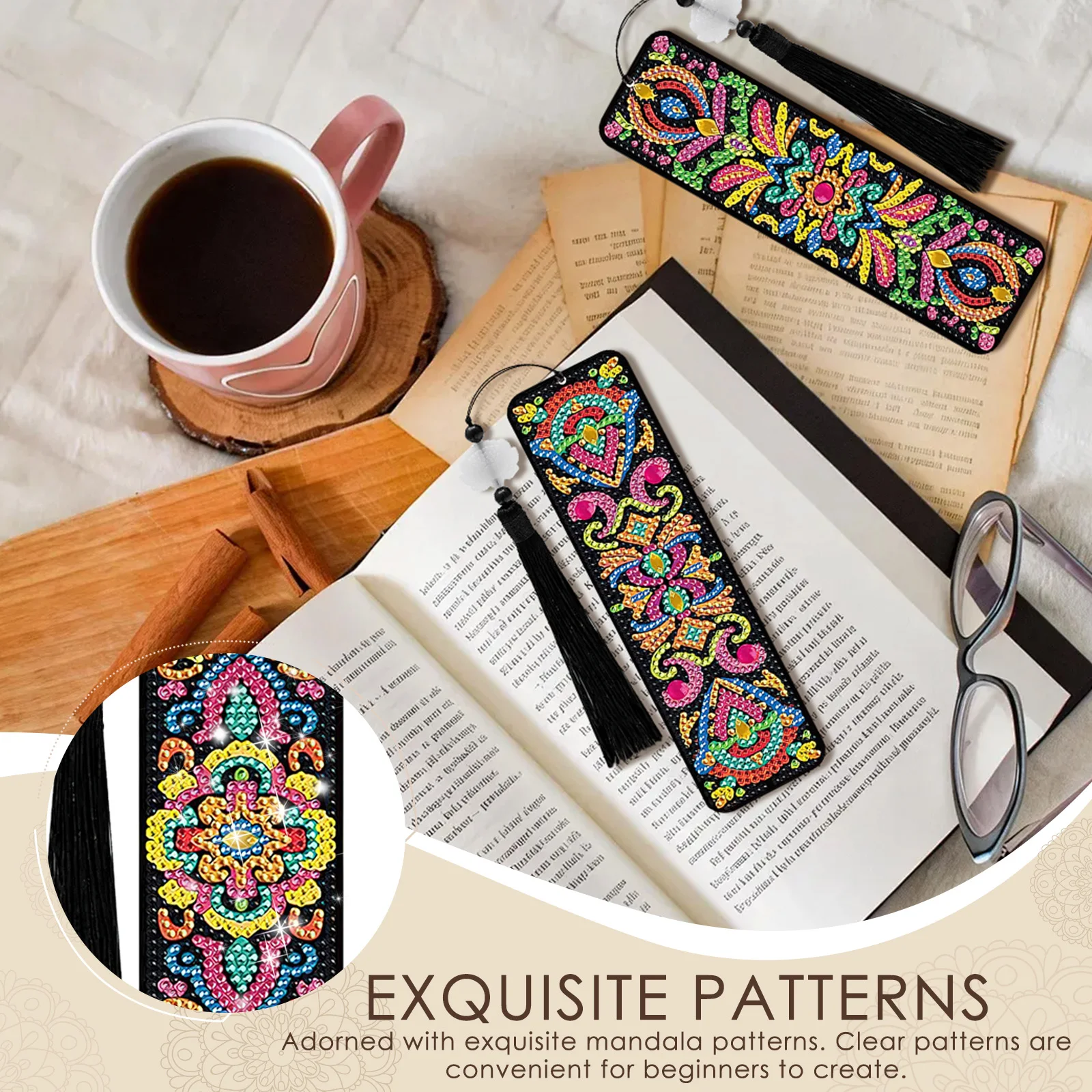 Набор из 8 закладок для книг с – обзор и цена Resin Art Bookmark