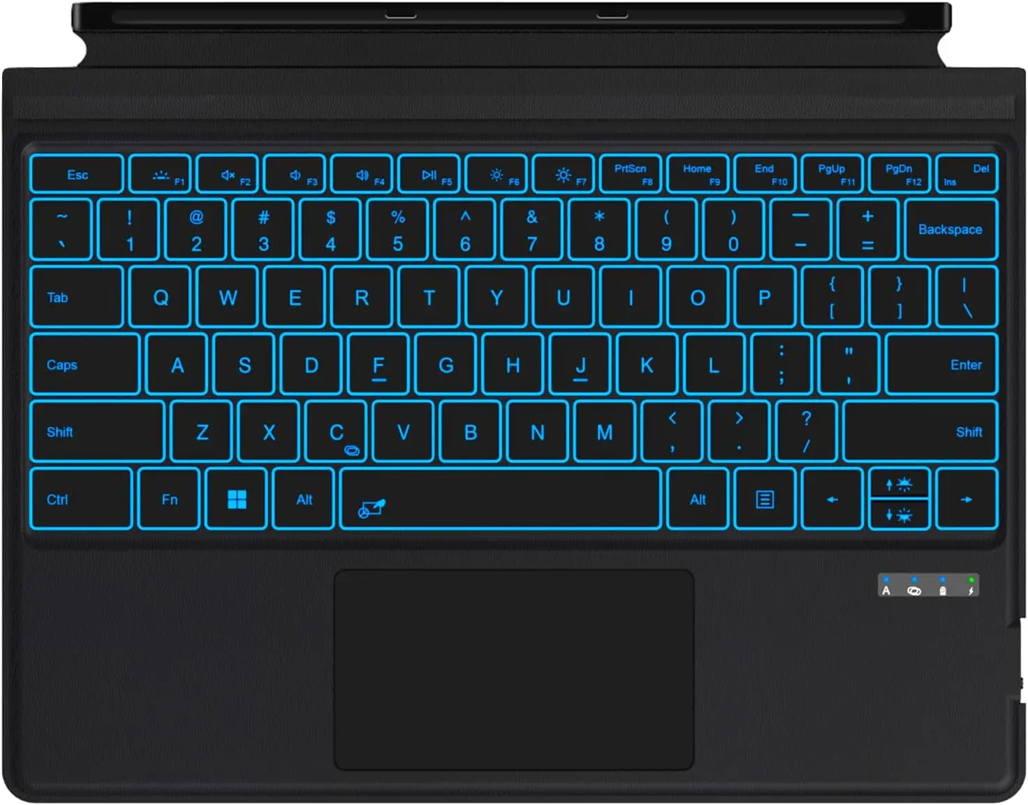 

Ультратонкая беспроводная Bluetooth-клавиатура с подсветкой, трекпадом и длительным временем автономной работы для планшетов