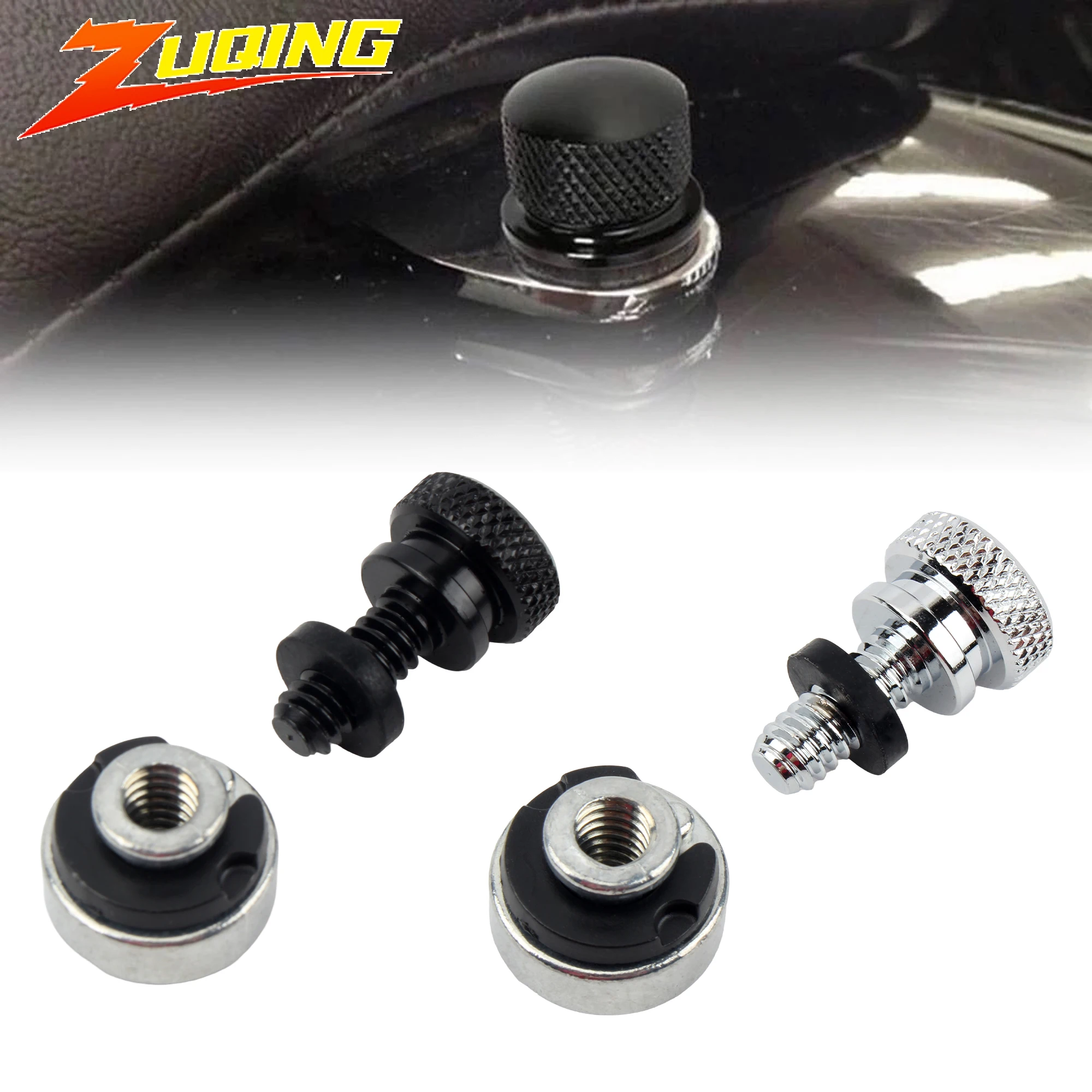 

For Harley Sportster Softail Touring Street Glide Motorcycle Seat Mount Bolt Screw M6 1/4" 20 Thread Seat Bolt saddle Screw Nut