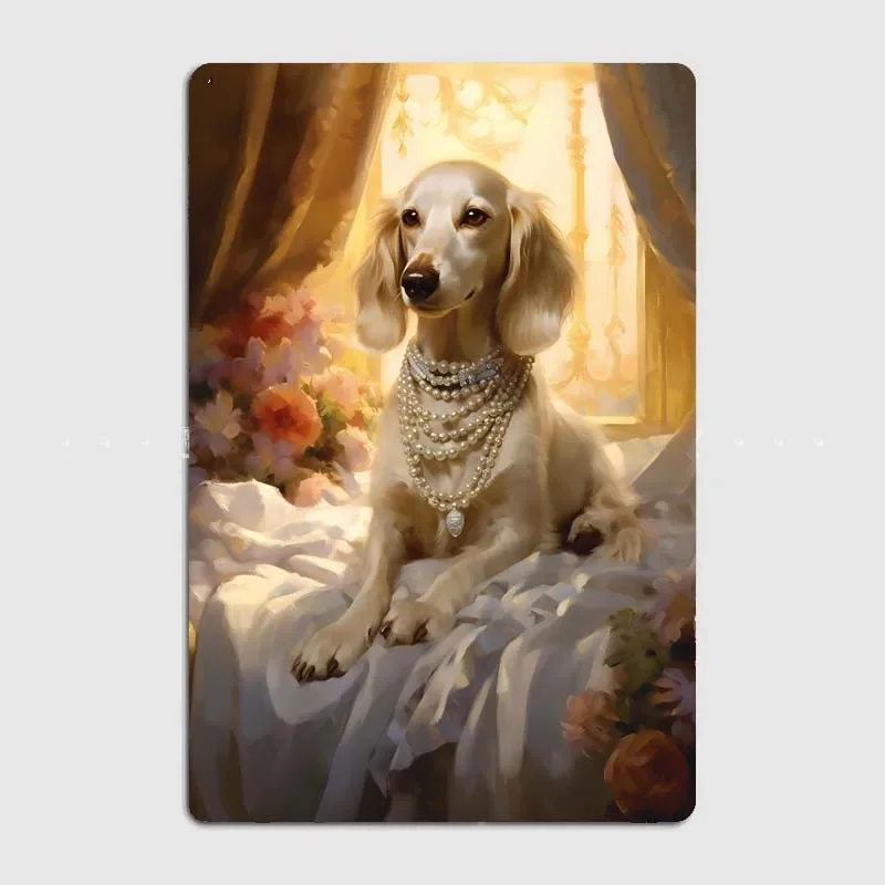 Pampered Puppy 06 Vintage Tin Sign Wall Decor for Dog Lovers - Unique Artistic Poster Print