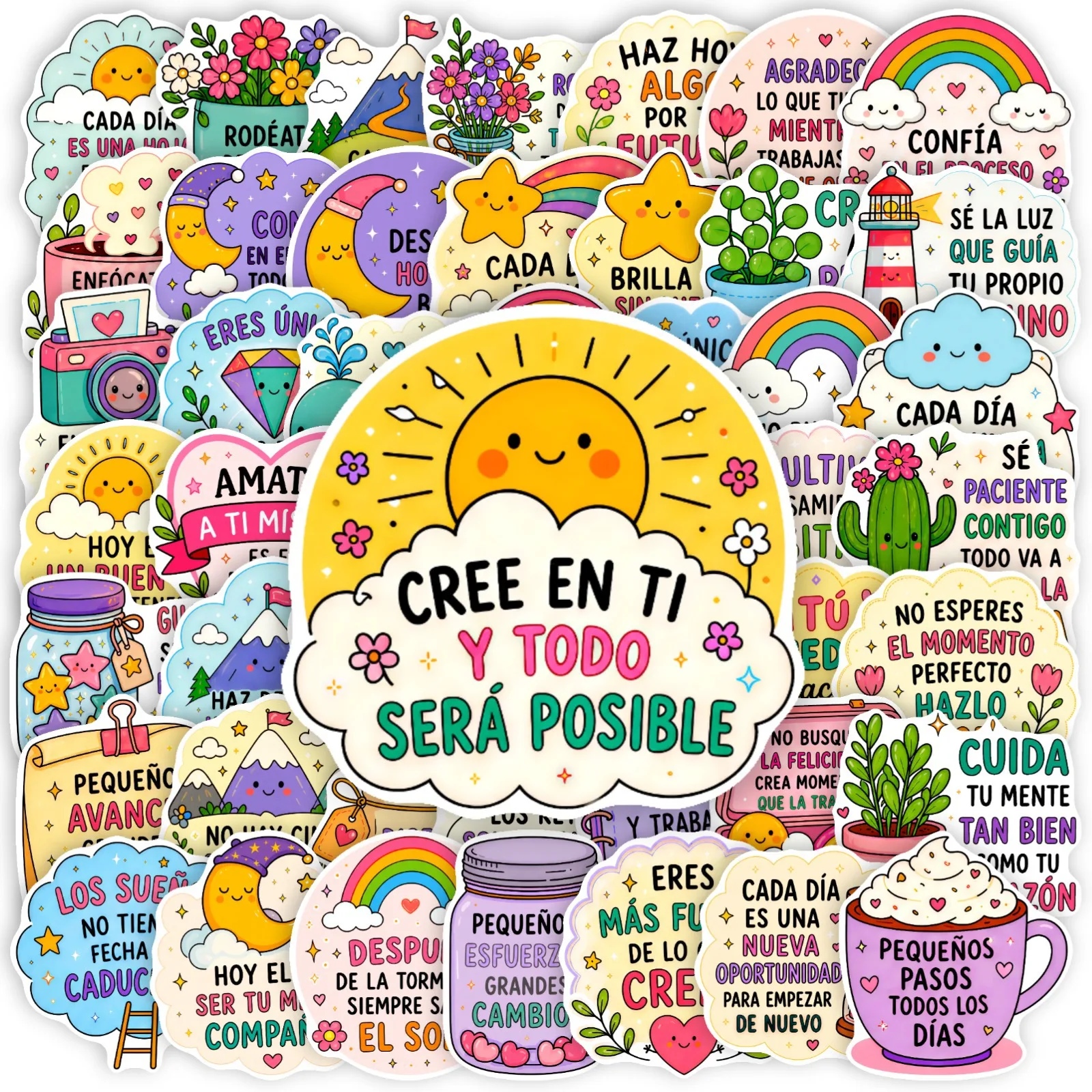 50 PCS Inspirational Spanish P - Luggage recension och pris