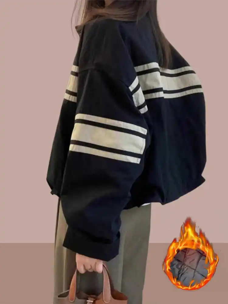 Women's Baseball Jacket Short Casual Loose Fit Winter 2026 New Style Small Size Versatile Popular Coat Baseball Vest