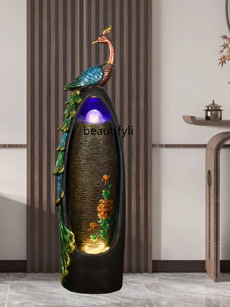 Fengshui Ball Living Room Entrance Waterscape Decoration Indoor Fountain Floor Circulating Water Decoration