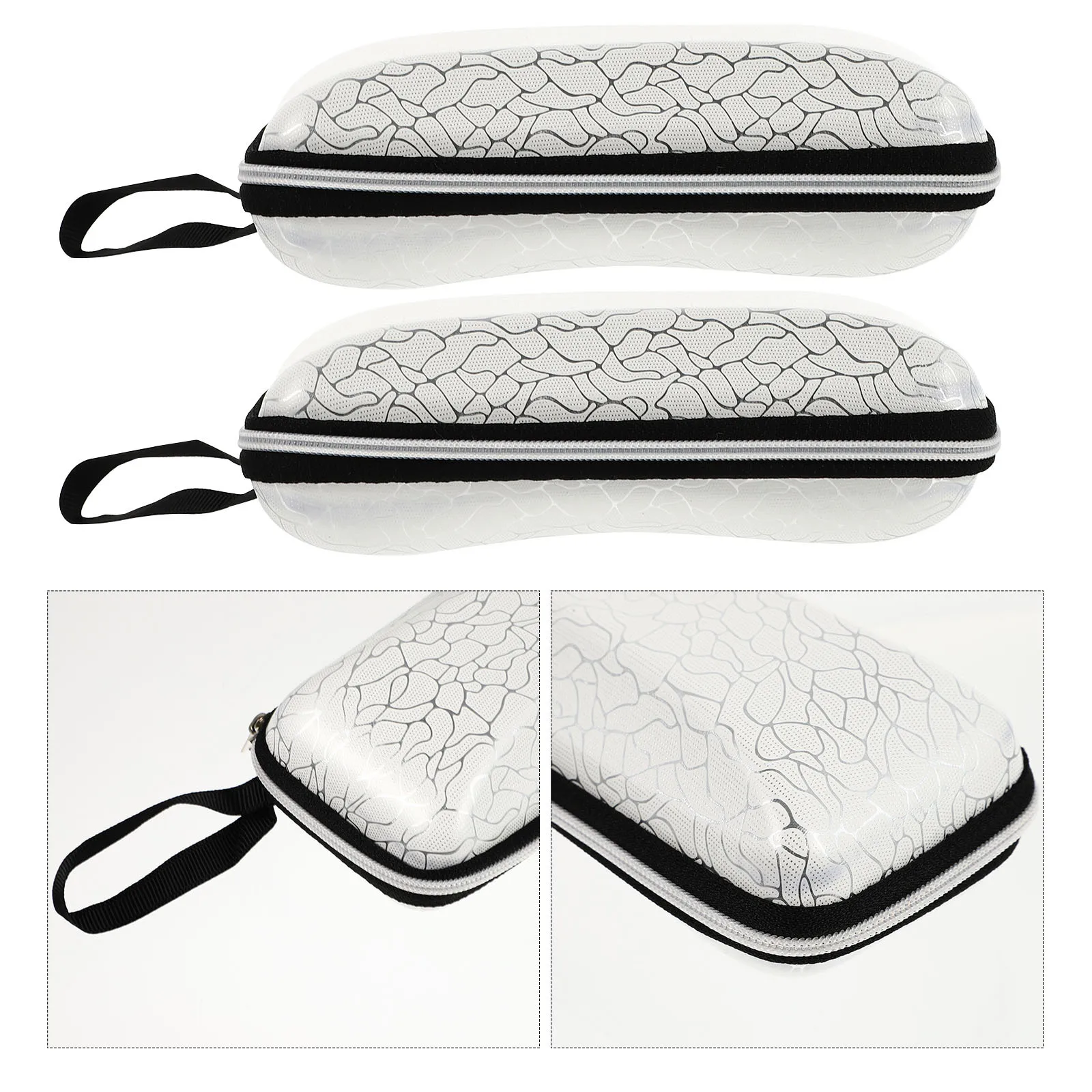 

2Pcs Pressure Resistant Glasses Box Protective Case Simple Stylish Eyeglass Storage Container Glasses Container