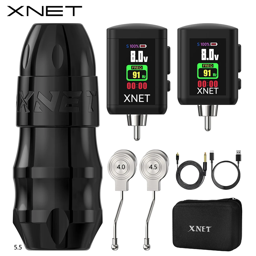 

XNET Sita Wireless Tattoo Machine Powerful Brushless Motor OLED Display 2000mAh Battery Stroke 3.5-4.0-4.5mm For Tattoo Artists