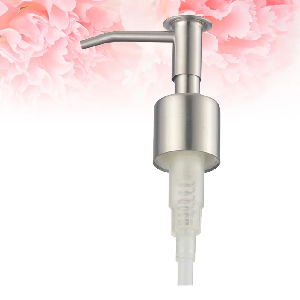 1 قطعة رأس المضخة لزجاجة الفولاذ المقاوم للصدأ موزع الصابون رئيس الصحافة استبدال غسول الشامبو مستحلب مضخة توزيع للمنزل #4