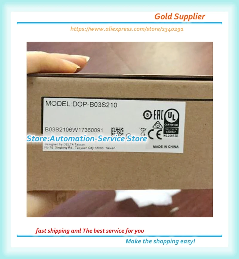 Nueva caja DOP-B03S210 DOP-B03E211 actualizado a DOP-103BQ DOP-B03E211 actualizado a DOP-103WQ Delta 4,3 "panel de pantalla táctil HMI