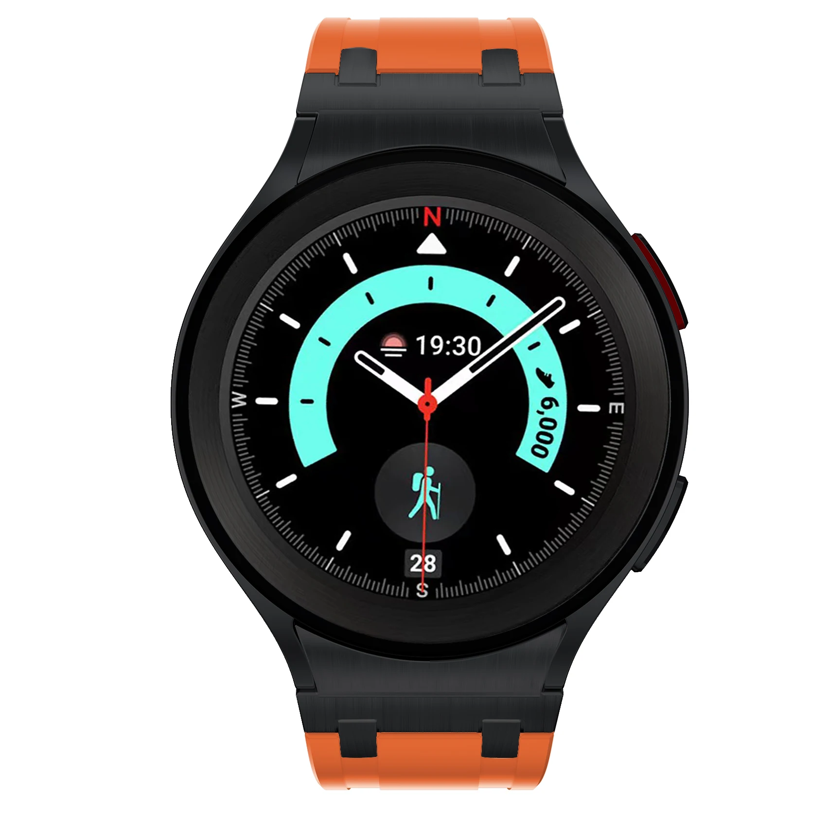 Mod AP Steel Adapter Silicone Silicone Strap for Samsung Galaxy Watch 6 5 4 Classic 47mm 43/45/40/44mm Sports Band Replacement