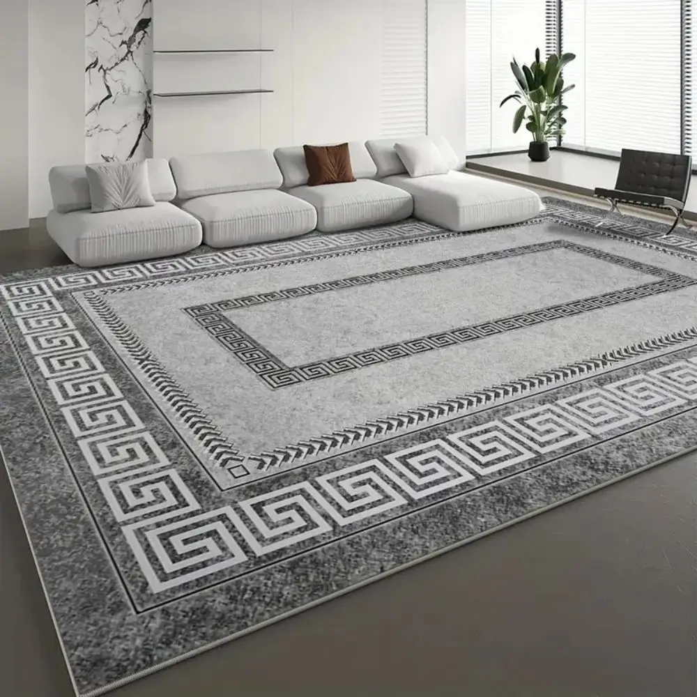 VIKAMA Moderner Luxusteppich, Sofa, Couchtisch, Kissen, Wohnzimmer, Schlafzimmer, Dekoration, Büro, Lounge, großer Teppich für Zuhause