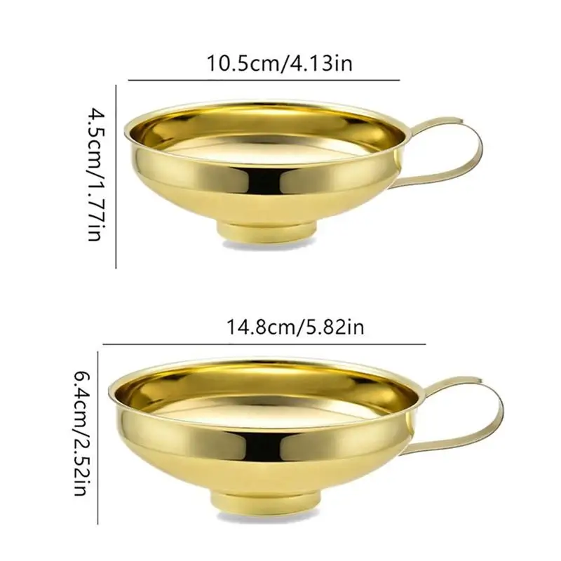Kitchen Stainless Steel Wide Mouth Funnel Large Bore for Oil Drain and Household Pouring Tasks