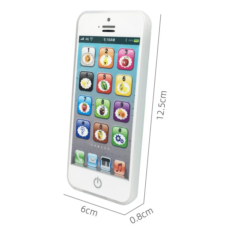 Kinder Simulatie Mobiele Telefoon Educatief Speelgoed Leren Mobiele Telefoon Met Lampjes Klinkt Telefoon Speelgoed Voor Baby Peuter Cadeau