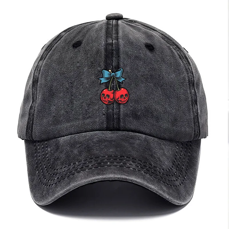 Personalizar gorra de béisbol de algodón lavada Vintage hombres mujeres patrón gótico al aire libre Hip Hop papá gorra ajustable suave ropa de calle sombrero