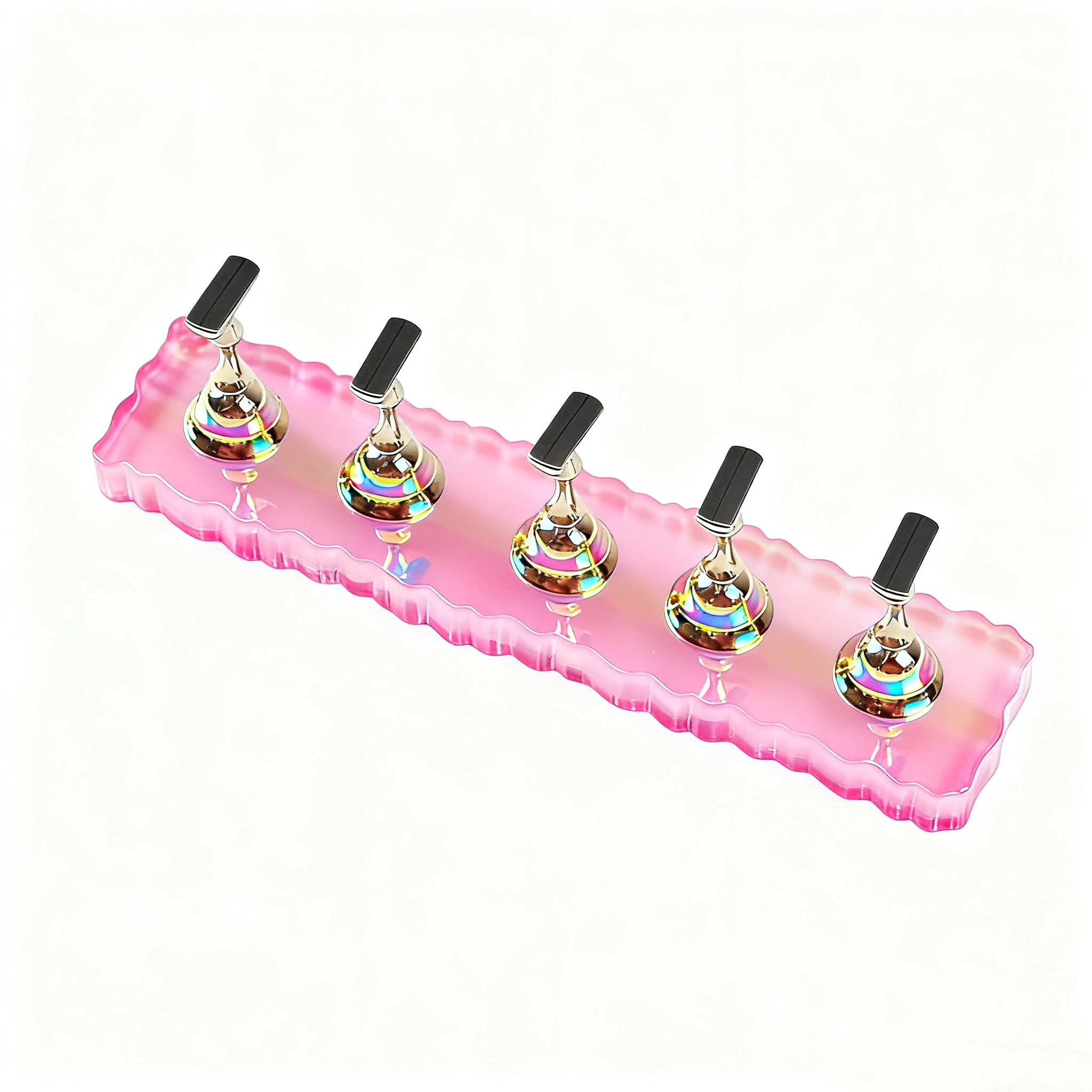 1/2 pièces Aurora fantaisie support à ongles acrylique Nail Art présentoir magnétique ongles conseils support de pratique pour peinture à la main ongles support