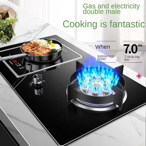 Gebauter Gasherd, programmierbar, abnehmbarer Induktionsofen, verzweigter verflüssiger Gasleitungen, Erdgas 10 Hauptverkaufseinführungsaktien Fogao - №5