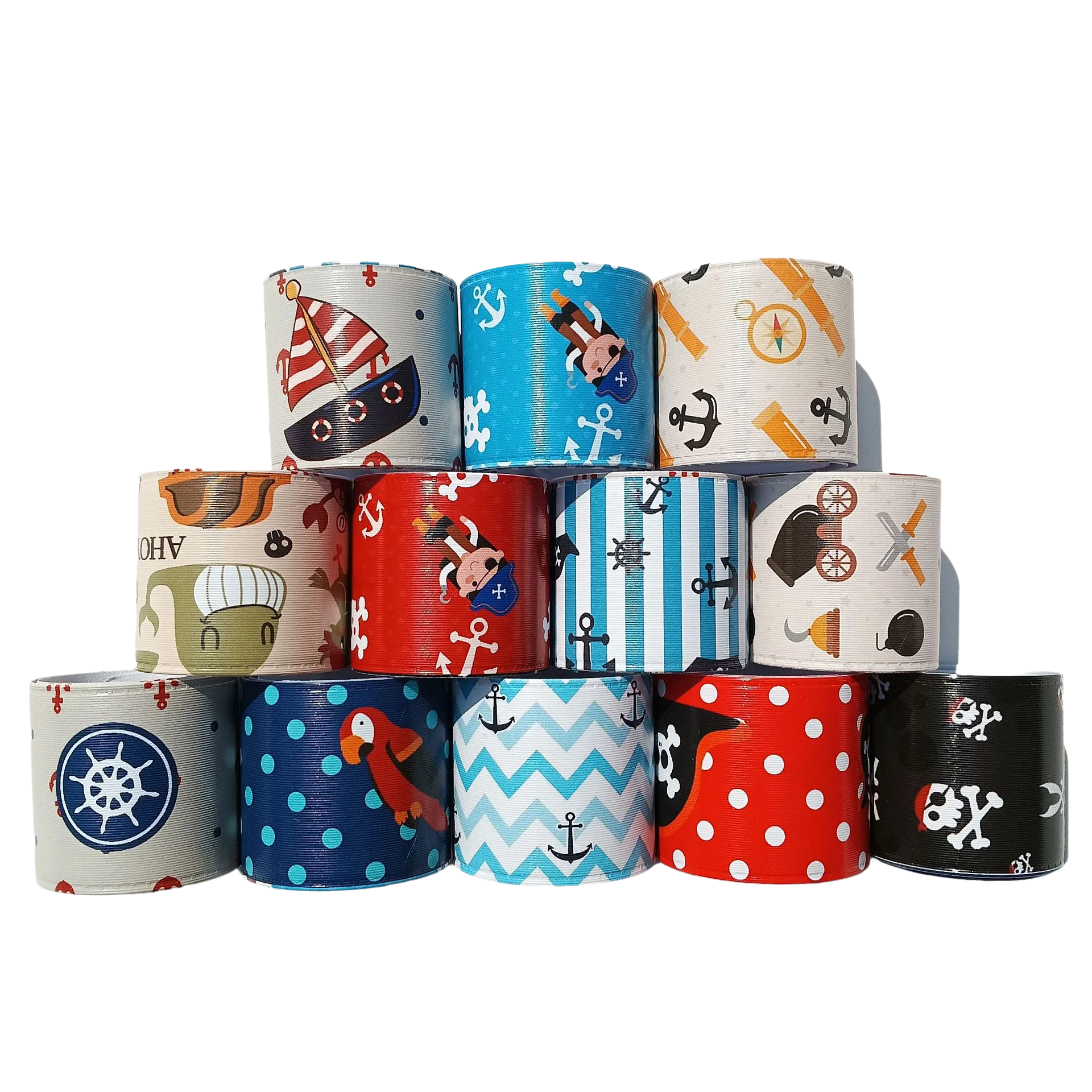 Pirate Party Favors Slap Bracelet Kids Pirate Birthday Decorations Pirate Accessories Cartoon Tattoo Stickers Prizes Supplies