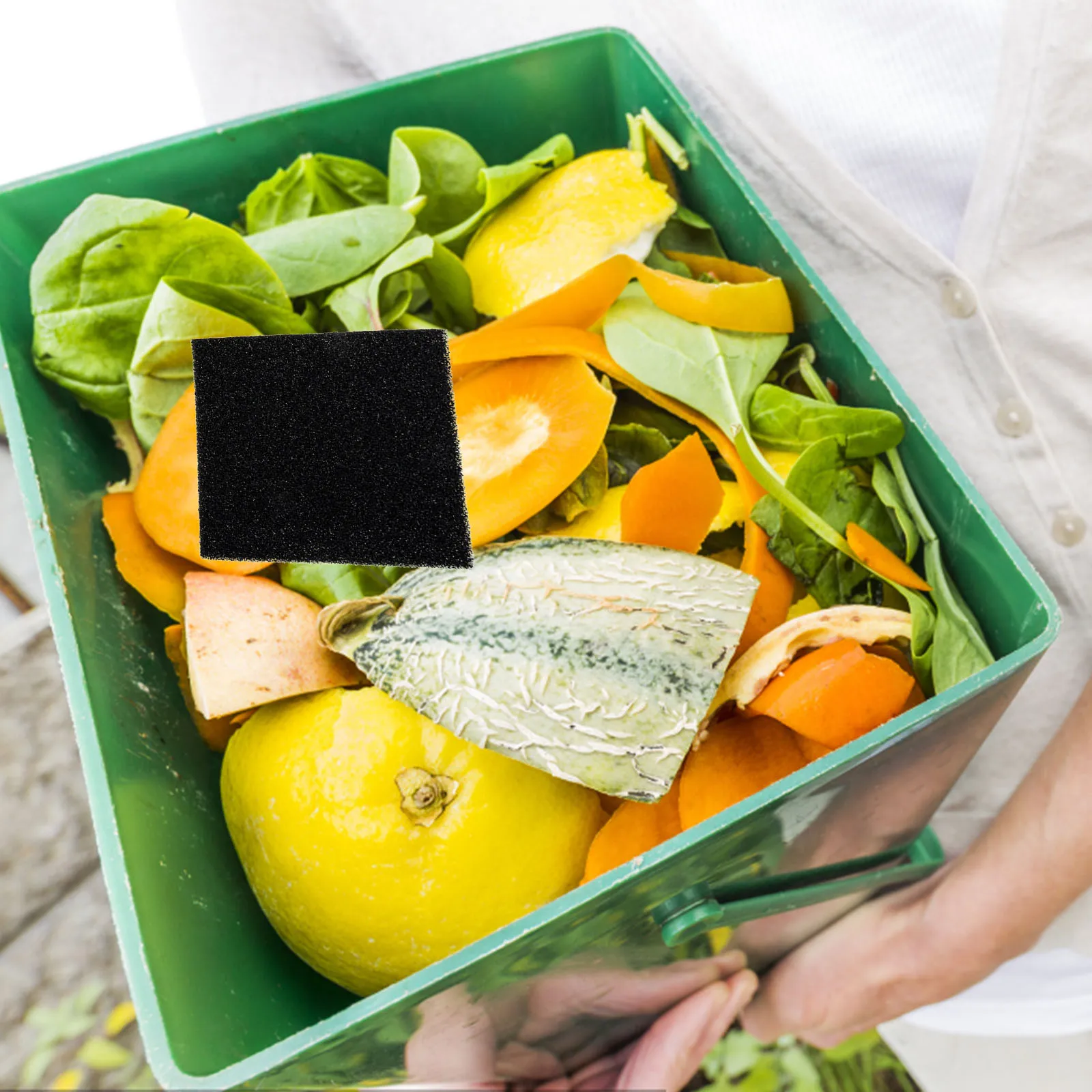 

10Pcs Trash Can Filter Pads Deodorizing Odor Remover Slices Natural Absorber for Garbage Bin Litter Box Filtration Mat