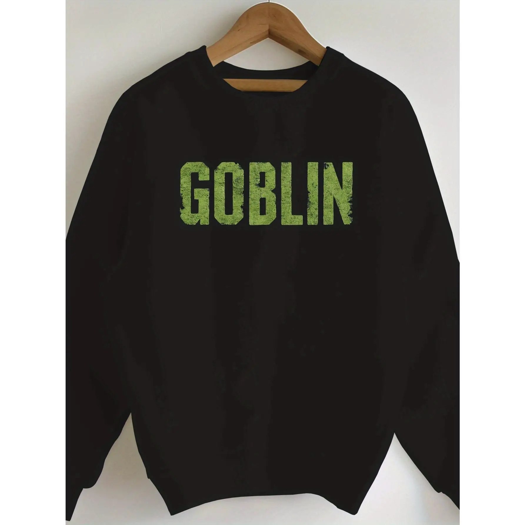 

Funny Goblin Sweatshirt, Oversized Grunge Graphic Crewneck, Unisex Cozy Streetwear Pullover Top