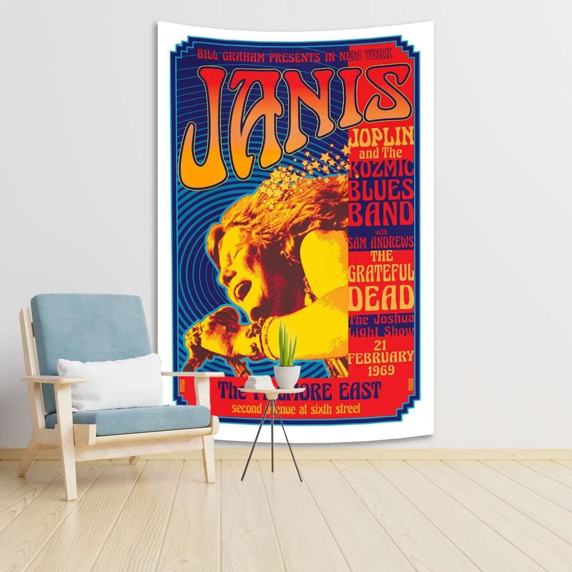 

New Janice Joplins Tapestry Wall Hanging Art For Bedroom Living Room Decor College Dorm