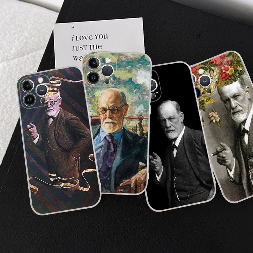 Sigmund Psychoanalysis Freud Phone Case For IPhone 16 15 13 14 Pro Max XS XR 12 11 Pro 13 Mini 6 7 8 Plus Soft Clear Back Cover