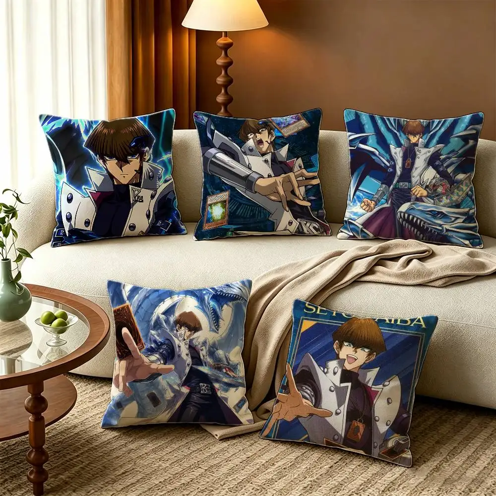 Anime Yu-Gi-Oh Seto K-Kaiba Pillow Case for Sofa Living Room Home office Decor Protective Cover