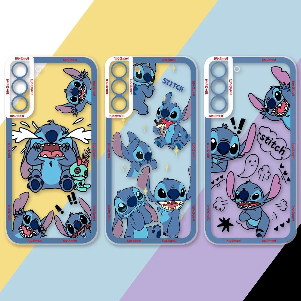 L-Lilo & Stitch Funny Stitch Phone Case For Samsung Galaxy S24 S23 S22 S21 S20 FE S11 S10 Note 20 10 Ultra Plus Pro Lite Cover