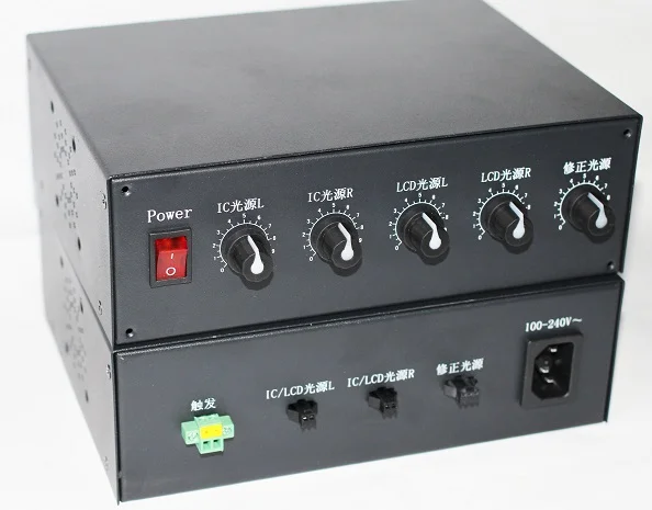 2T2+1CH two-channel two-stage switching plus one five-channel three-wire LCD light source box for Bonding equipment