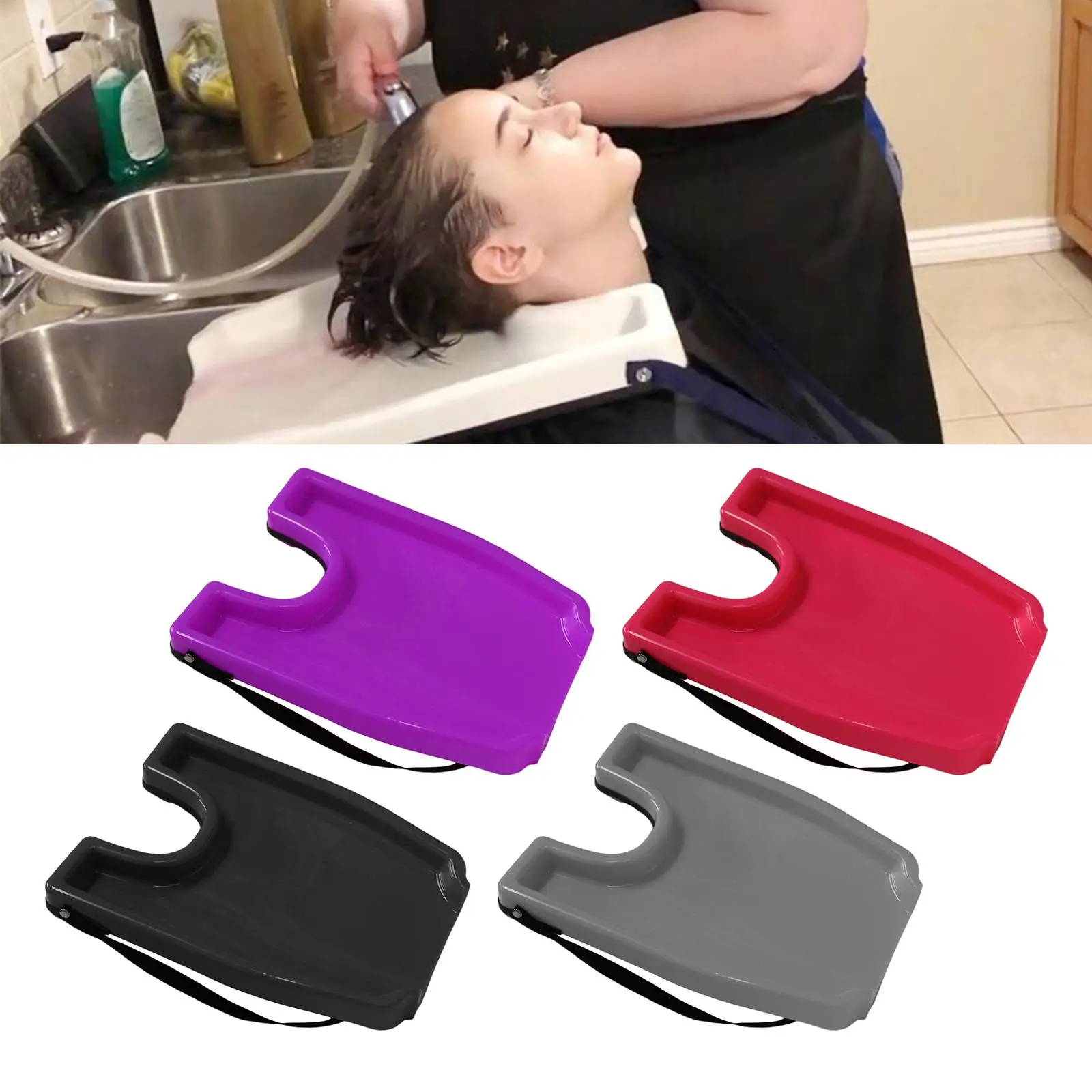 Portable Shampoo Bowl - Hair Washing Tray for Sink at Home, Convenient for Old People, Disabled People or Mobility Limit