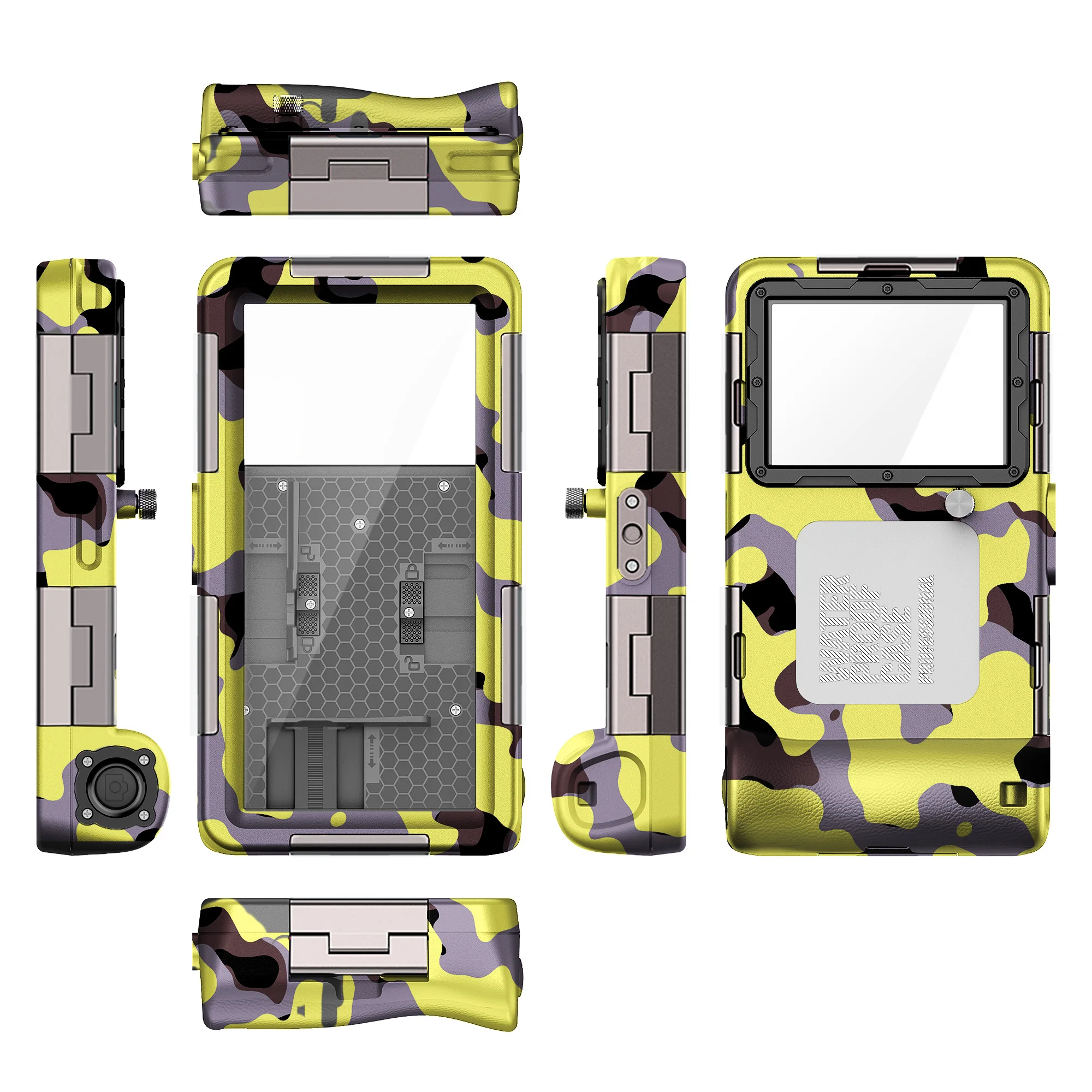 Shellbox Nieuw geüpgradede veelkleurige IP68 standaard 15M/50ft duiken/zwemmen fotografie professionele duiken waterdichte telefoonhoes