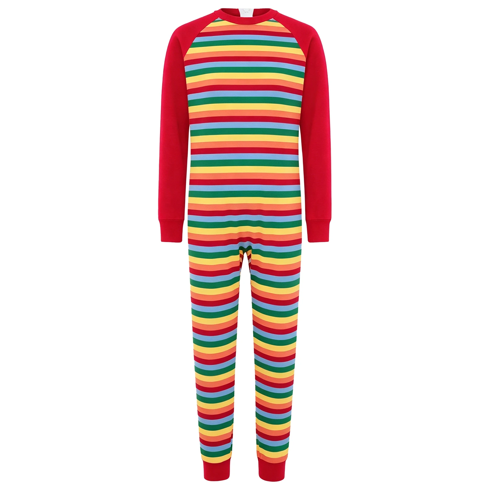 Kids Boys Girls Cotton Coverall Adaptive Special Needs Clothing Round Neck Long Sleeve Full Length Stripes Color Block Jumpsuit