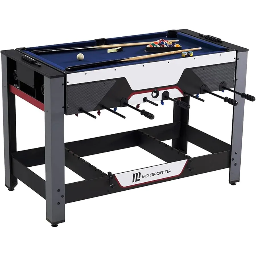 

Versatile MultiGame Arcade Collection for Home or Rec Room: Includes Billiards Ping Pong Hockey Basketball and Foosball Kits wi