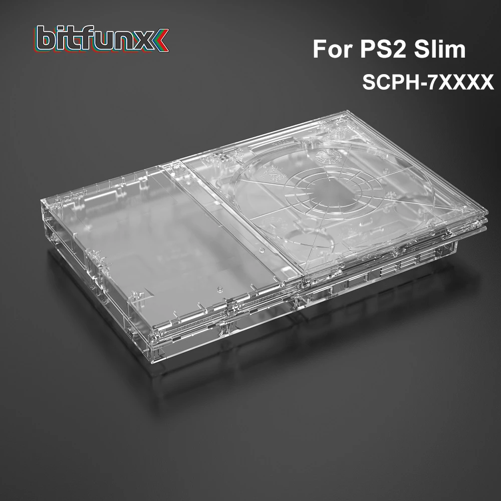 Bitfunx 7 Вт 9 Вт прозрачный сменный чехол с полным корпусом для PlayStation2 Slim для игровой консоли PS2 Slim