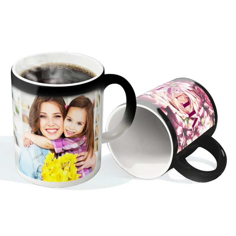 For Liuyuan manufacturers wholesale sublimation 11 ounces color-changing coffee cup ceramic cup sublimation